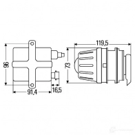 Фара HELLA 12585 Premium 50 mm E1 1120 1F0 008 390-317 - Изображение 2