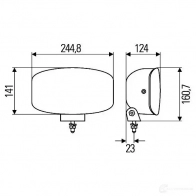 Прожектор HELLA E1 1741 12811 1fe008773021 Jumbo 320 Xenon - Изображение 2