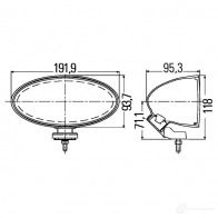 Набор прожектов HELLA Comet FF 300 1fb007892811 12774 015834 - Изображение 2