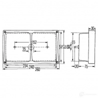 Стоп сигнал HELLA E1 32764 14742 E1 240 2db004431061 - Изображение 2