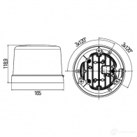 Проблесковый маячок HELLA OYDS6ET 18501 2xd012972121 R ota-LED - Изображение 2