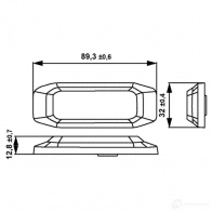 Проблесковый маячок HELLA E ZTQVV 2xd014563701 1437450101 - Изображение 2