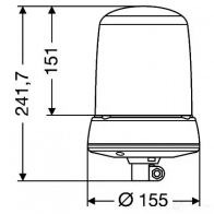 Проблесковый маячок HELLA E1 1399 2rl008183001 e1 1889 15842 - Изображение 2