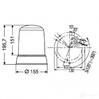 Проблесковый маячок HELLA e1 1889 15837 E1 1399 2rl008181111 - Изображение 2