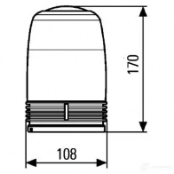 Проблесковый маячок HELLA 2rl008366031 15849 e1 1775 E1 1290 - Изображение 2