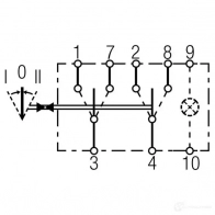 Клавиша HELLA 6GM 007 832-251 20221 1KWMZ 0 62515 - Изображение 2