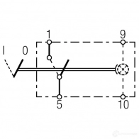 Клавиша HELLA 6EH 004 570-021 20088 06 1549 IBYPODT - Изображение 3