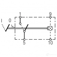 Клавиша HELLA EH65PRG 20100 6EH 007 832-041 06157 8 - Изображение 3