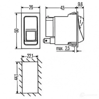 Переключатель HELLA 6gm004570691 4082300190366 20211 SV7E4A A - Изображение 2