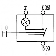 Переключатель HELLA 26V0H9 6ed004778021 20055 061 562 - Изображение 3