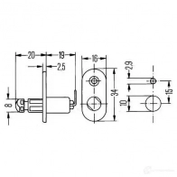 Концевик двери HELLA F7SW Z 4082300191318 22264 6zf004365001 - Изображение 2