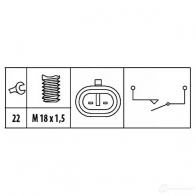 Датчик стоп сигнала, выключатель HELLA 22407 6zf181612111 7 KEED6Z 4082300293340 - Изображение 2