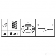 Датчик стоп сигнала, выключатель HELLA 22402 4082300293647 6zf181612021 VB 253N - Изображение 2