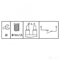 Датчик заднего хода HELLA 1 U7GM 6ZF 008 621-341 22317 4082300237191 - Изображение 2