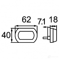 Задний габаритный фонарь HELLA Shapeline Tech E24 5999 17159 2SA 013 323-011 - Изображение 2