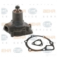Водяной насос, помпа HELLA 8mp376808274 39CWQC8 _BEHR HELLA SERVICE_ 49103