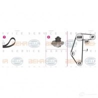 Комплект ремня грм с водяным насосом HELLA 8mp376804891 _BEHR HELLA SERVICE_ 48776 HKU9P