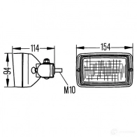 Лампа освещения салона HELLA 015349 Picador 6875 FF 1GA 006 875-001 12950 - Изображение 8