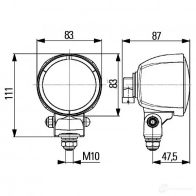 Лампа освещения салона HELLA Modul 70 H9 1G0 996 176-041 12850 YX7N90 - Изображение 8