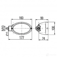 Рабочее освещение HELLA Oval 100 FF 1ga996161301 Oval 100 13070 - Изображение 6