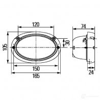 Рабочее освещение HELLA 13137 Oval 100 1ga996361431 Oval 100 FF - Изображение 8