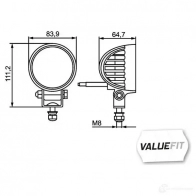 Лампа освещения салона HELLA 1G0 357 000-001 K6GRP E9 6400 12833 - Изображение 7