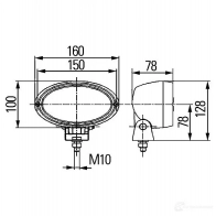 Лампа освещения салона HELLA 13063 Oval 100 FF QD109 1GA 996 161-121 - Изображение 3