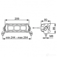 Лампа освещения салона HELLA 1GE 360 000-002 Lightbar LBX-220 LED 97Q3WWT 1193312951 - Изображение 4