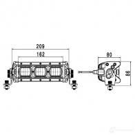 Лампа освещения салона HELLA 1GE 360 000-002 Lightbar LBX-220 LED 97Q3WWT 1193312951 - Изображение 5