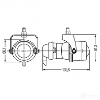 Лампа освещения салона HELLA 13243 1GL 008 090-201 CKFOL Micro DE - Изображение 8