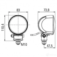 Рабочее освещение HELLA Modul 70 Gen. III LED 12884 Modul 70 LED 1g0996376501 - Изображение 8