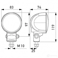 Лампа освещения салона HELLA 1439606949 1G0 996 576-601 2NW L8 - Изображение 3