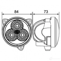 Лампа освещения салона HELLA 1G0 996 476-131 12890 Modul 70 LED Modul 70 LED Gen. IV - Изображение 8