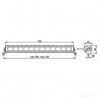 Лампа освещения салона HELLA 1GJ 360 003-002 HUO10 Lightbar LBX-720 LED 1193312954 - Изображение 3