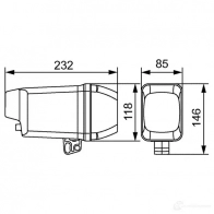 Лампа освещения салона HELLA 2XA 996 200-101 1439607559 3 BDTT