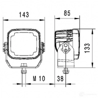 Лампа освещения салона HELLA K AXLWKR 1439607584 1GA 995 606-731