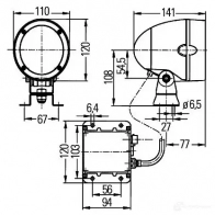 Рабочее освещение HELLA 1gm996135051 13267 Mega Beam Mega Beam Xenon - Изображение 2