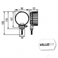 Рабочее освещение HELLA E6 0527 1g0357002001 F3YGE87 12835 - Изображение 2