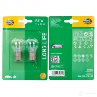 Лампа галогеновая P21W BA15S 21 Вт 12 В HELLA 1437470454 2PJ TDA4 8GA002073183 - Изображение 2
