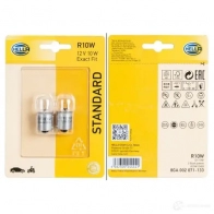 Лампа галогеновая R10W BA15S 10 Вт 12 В HELLA 8GA002071133 R1 0W 4JWF45 42067 - Изображение 2