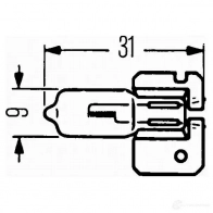 Лампа галогеновая H2 X511 70 Вт 24 В HELLA 8GH002857241 OMBALNJ 42533 08200 6 - Изображение 2