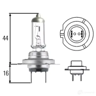 Галогенная лампа HELLA 07V027 8GH 007 157-551 Bmw X2 (F39) 1 Кроссовер 1.5 sDrive 16 d 116 л.с. 2018 – 2024 H7 CT 2.0