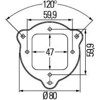 Кронштейн крепления HELLA 4082300338874 9XD 161 119-017 KF WW3O 4438015 - Изображение 3