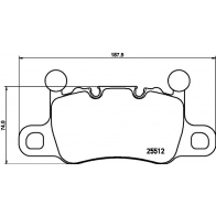 Тормозные колодки дисковые, комплект HELLA Porsche 911 (991) 5 Купе 3.8 GT3 475 л.с. 2013 – 2025 KD5M 6 8DB 355 021-401