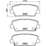 Тормозные колодки дисковые, комплект HELLA Kia K900 EVRR 4 8DB 355 041-141