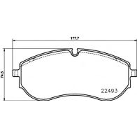 Тормозные колодки дисковые, комплект HELLA 1439896108 8DB 355 039-521 9TU F3D