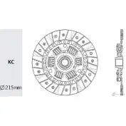 Диск сцепления VALEO PHC 4C6LG FD-33 1422786136 E N5HYTQ