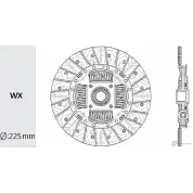 Диск сцепления VALEO PHC WI32D JP XGV2 HD-84 1422788928