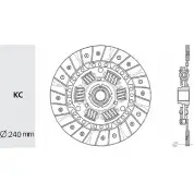 Диск сцепления VALEO PHC IS-11 ORC 7W 2VZ2WYI 1422789090