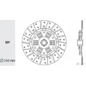 Диск сцепления VALEO PHC IS-12 HUZ T4 UNTKS 1422789079